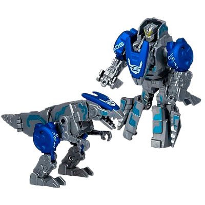 Трансформер Bondibot Робот Динозавр Велоцираптор с металлическими деталями Bondibon ВВ5895 1